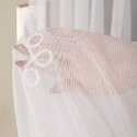 Firanka haftowana ze wzorem na samym dole, wys. 300cm, kolor biały z białym haftem 009505/768/001/000300/1