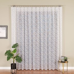 Firanka żakardowa ze wzorem po całości, wys. 250cm, kolor biały 022701/000/001/000250/1