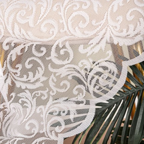 Firanka żakardowa ze wzorem po całości, wys. 250cm, kolor biały 022701/000/001/000250/1