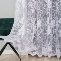 Firanka żakardowa ze wzorem po całości wys. 300cm, kolor biały 023338/000/001/000300/1