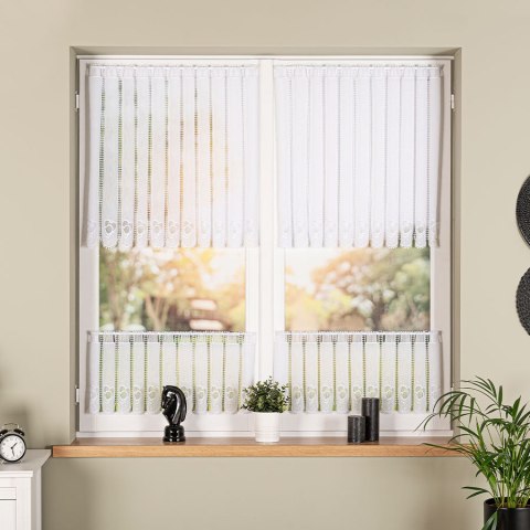 Zazdrostka haftowana panelowa na batyście, wys. 70cm, kolor biały 096272/388/001/000070/1 Zazdrostka haftowana panelowa na batyście, wys. 70cm, kolor biały 096272/388/001/000070/1