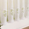 Zazdrostka haftowana panelowa na batyście, wys. 70cm, kolor biały 096272/388/001/000070/1