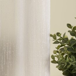 Firanka fantazyjna z ołowianką, wys. 250 cm, kolor biały 002177/OLO/001/000250/1