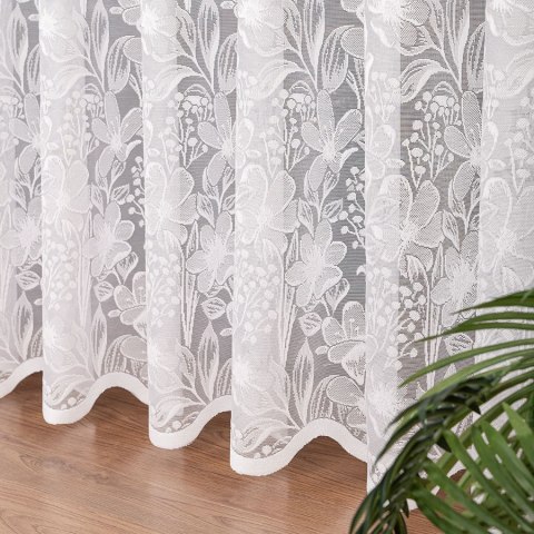 Firanka żakardowa, wys. 250cm, kolor biały 137506/000/001/000250/1 Firanka żakardowa, wys. 250cm, kolor biały 137506/000/001/000250/1