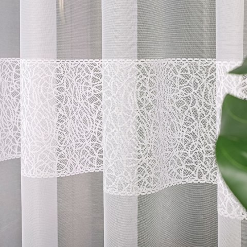 Firanka żakardowa, pasowa, wys. 250cm, kolor biały 054526/000/001/000250/1 Firanka żakardowa, pasowa, wys. 250cm, kolor biały 054526/000/001/000250/1
