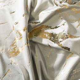 MARMA Tkanina na zasłony, wys. 300cm, kolor 021 pastelowy szary ze złotym nadrukiem na VELVI TD0033/TDP/021/000300/1