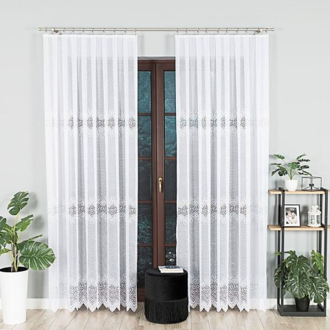 VIOLETTA Firanka żakardowa gotowa, 250x200cm, kolor biały 001539/FBL/001/200250/1 VIOLETTA Firanka żakardowa gotowa, 250x200cm, kolor biały 001539/FBL/001/200250/1