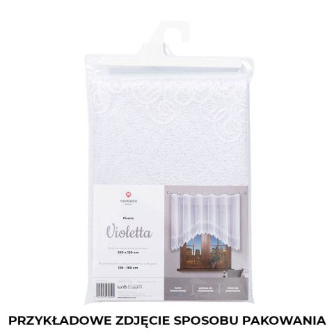 VIOLETTA Firanka żakardowa gotowa, 120x250cm, kolor biały 001539/FBL/001/250120/1 VIOLETTA Firanka żakardowa gotowa, 120x250cm, kolor biały 001539/FBL/001/250120/1