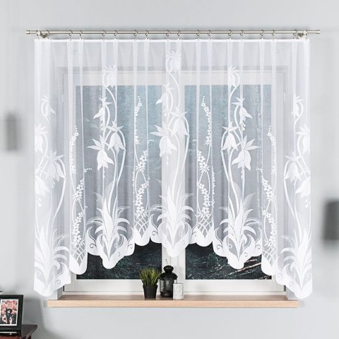 ANETA Firanka żakardowa gotowa, 160x310cm, kolor biały 015489/FBL/001/310160/1 ANETA Firanka żakardowa gotowa, 160x310cm, kolor biały 015489/FBL/001/310160/1