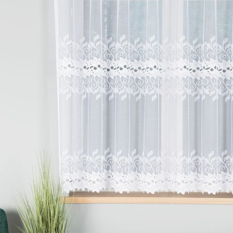 BASTIA Firanka żakardowa gotowa , 160x300cm, kolor biały 648107/FBP/001/300160/1