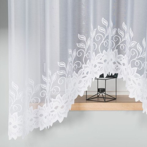 BASTIA Firanka żakardowa gotowa, 180x300cm, kolor biały 648107/FBL/001/300180/1 BASTIA Firanka żakardowa gotowa, 180x300cm, kolor biały 648107/FBL/001/300180/1