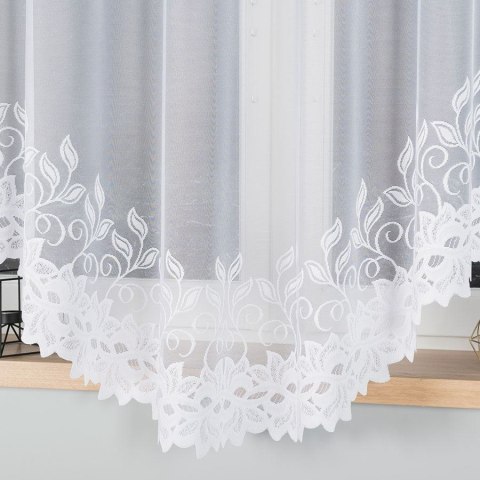 BASTIA Firanka żakardowa gotowa, 180x300cm, kolor biały 648107/FBL/001/300180/1 BASTIA Firanka żakardowa gotowa, 180x300cm, kolor biały 648107/FBL/001/300180/1