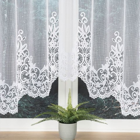 BERENIKA Firanka żakardowa gotowa,170x330cm, kolor biały 004304/FBL/001/330170/1 BERENIKA Firanka żakardowa gotowa,170x330cm, kolor biały 004304/FBL/001/330170/1