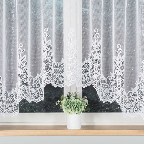 BERENIKA Firanka żakardowa gotowa, 170x400cm, kolor biały 004304/FBL/001/400170/1 BERENIKA Firanka żakardowa gotowa, 170x400cm, kolor biały 004304/FBL/001/400170/1