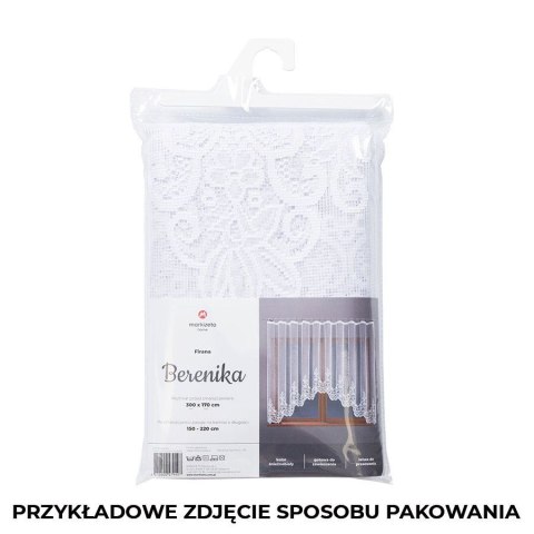 BERENIKA Firanka żakardowa gotowa, 170x400cm, kolor biały 004304/FBL/001/400170/1 BERENIKA Firanka żakardowa gotowa, 170x400cm, kolor biały 004304/FBL/001/400170/1
