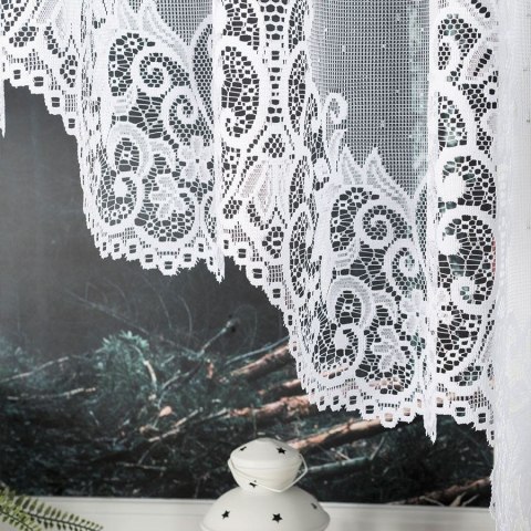 BERENIKA Firanka żakardowa gotowa, 160x530cm, kolor biały 004304/FBL/001/530160/1 BERENIKA Firanka żakardowa gotowa, 160x530cm, kolor biały 004304/FBL/001/530160/1