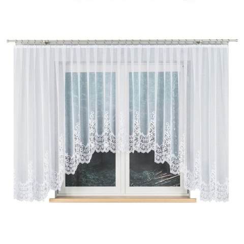 BERENIKA Firanka żakardowa gotowa, 160x530cm, kolor biały 004304/FBL/001/530160/1 BERENIKA Firanka żakardowa gotowa, 160x530cm, kolor biały 004304/FBL/001/530160/1