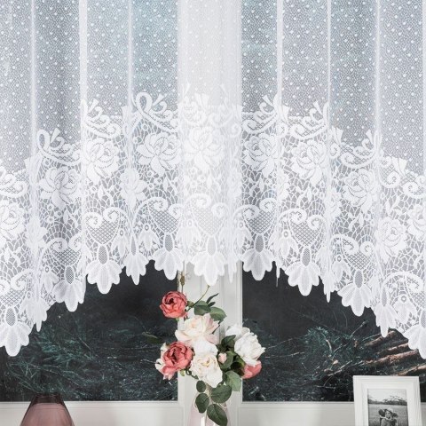 DEMETRIA Firanka żakardowa gotowa, 160x300cm, kolor biały 017480/FBL/001/300160/1 DEMETRIA Firanka żakardowa gotowa, 160x300cm, kolor biały 017480/FBL/001/300160/1