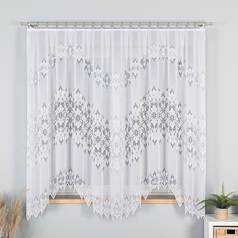 EMILIA Firanka żakardowa gotowa fala, 180x340cm, kolor biały 181040/FBF/001/340180/1 EMILIA Firanka żakardowa gotowa fala, 180x340cm, kolor biały 181040/FBF/001/340180/1