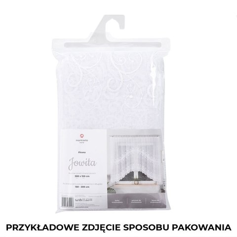 EMILIA Firanka żakardowa gotowa fala, 180x340cm, kolor biały 181040/FBF/001/340180/1 EMILIA Firanka żakardowa gotowa fala, 180x340cm, kolor biały 181040/FBF/001/340180/1