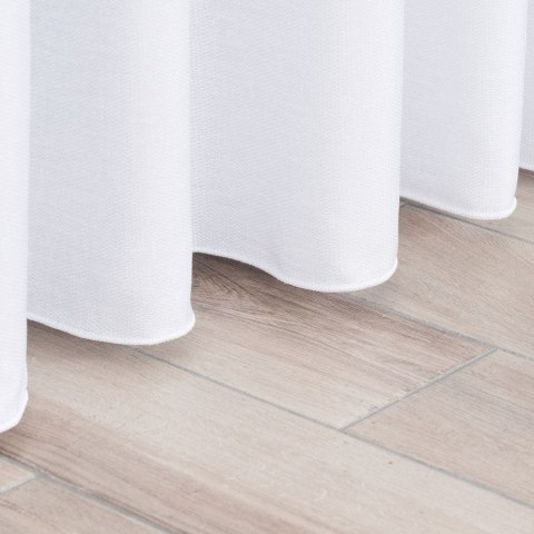 Firanka fantazyjna ze wzorem na samym dole z ołowianką, wys. 330cm, kolor biały ze srebrnym pasem 000641/000/001/000330/ Firanka fantazyjna ze wzorem na samym dole z ołowianką, wys. 330cm, kolor biały ze srebrnym pasem 000641/000/001/000330/