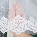 Firanka żakardowa ze wzorem na samym dole, wys. 170cm, kolor biały 023405/000/001/000170/1 Firanka żakardowa ze wzorem na samym dole, wys. 170cm, kolor biały 023405/000/001/000170/1