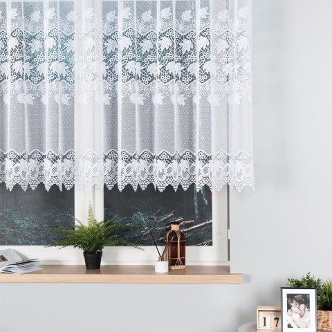 Firanka żakardowa, pasowa, wys. 120cm, kolor biały 004164/000/001/000120/1 Firanka żakardowa, pasowa, wys. 120cm, kolor biały 004164/000/001/000120/1