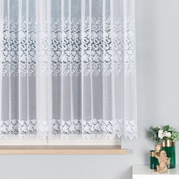 Firanka żakardowa, pasowa, wys. 150cm, kolor biały 004465/000/001/000150/1