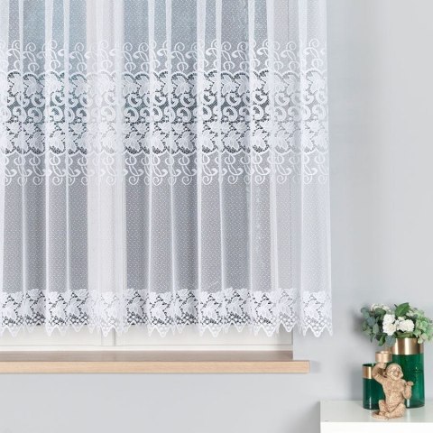 Firanka żakardowa, pasowa, wys. 150cm, kolor biały 004465/000/001/000150/1 Firanka żakardowa, pasowa, wys. 150cm, kolor biały 004465/000/001/000150/1
