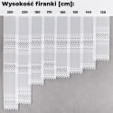 Firanka żakardowa, pasowa, wys. 150cm, kolor biały 004465/000/001/000150/1