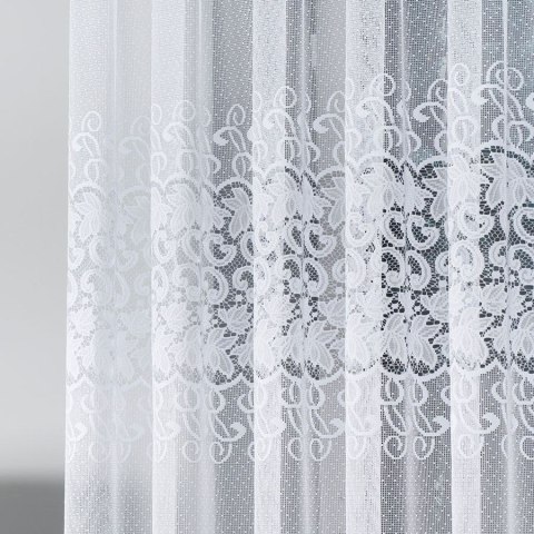 Firanka żakardowa, pasowa, wys. 150cm, kolor biały 004465/000/001/000150/1 Firanka żakardowa, pasowa, wys. 150cm, kolor biały 004465/000/001/000150/1