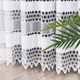 Firanka żakardowa, pasowa, wys. 230cm, kolor biały 018669/000/001/000230/1