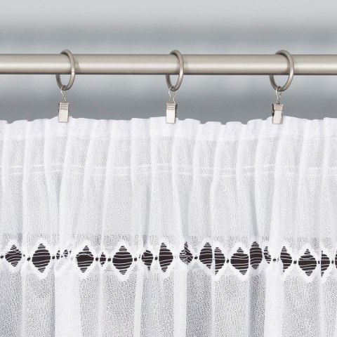 Firanka żakardowa, pasowa, wys. 230cm, kolor biały 018669/000/001/000230/1