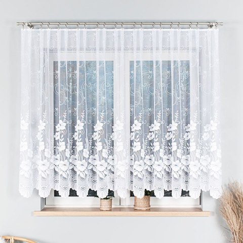 Firanka żakardowa ze wzorem po całości, wys. 150cm, kolor biały 018041/000/001/000150/1 Firanka żakardowa ze wzorem po całości, wys. 150cm, kolor biały 018041/000/001/000150/1