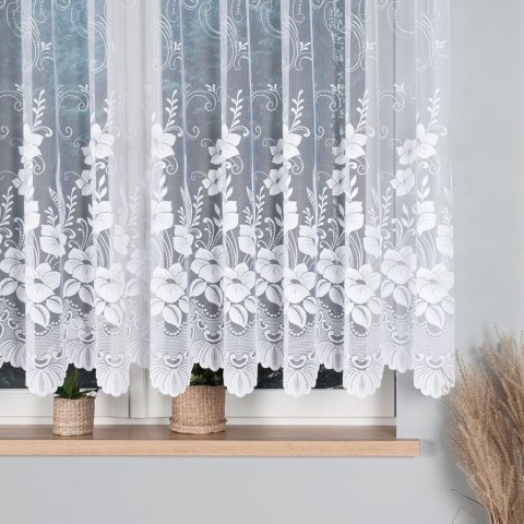 Firanka żakardowa ze wzorem po całości, wys. 150cm, kolor biały 018041/000/001/000150/1 Firanka żakardowa ze wzorem po całości, wys. 150cm, kolor biały 018041/000/001/000150/1