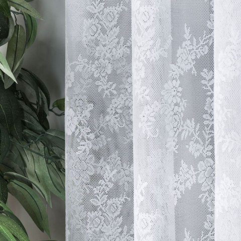 Firanka żakardowa ze wzorem po całości, wys. 160cm, kolor biały 090375/000/001/000160/1 Firanka żakardowa ze wzorem po całości, wys. 160cm, kolor biały 090375/000/001/000160/1