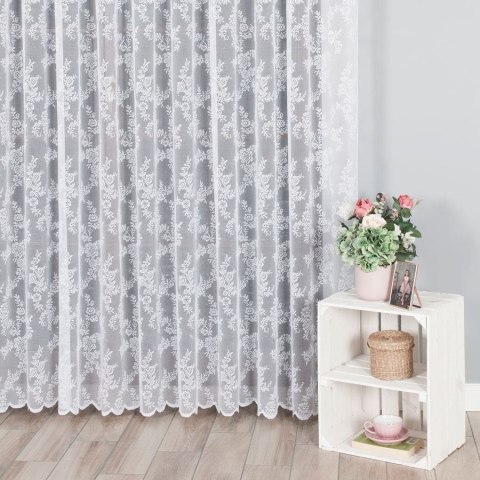 Firanka żakardowa ze wzorem po całości, wys. 300cm, kolor biały 090375/000/001/000300/1 Firanka żakardowa ze wzorem po całości, wys. 300cm, kolor biały 090375/000/001/000300/1