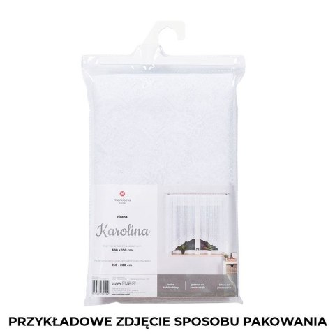 KAROLINA Firanka żakardowa gotowa, 170x300cm, kolor biały 054160/FBL/001/300170/1 KAROLINA Firanka żakardowa gotowa, 170x300cm, kolor biały 054160/FBL/001/300170/1
