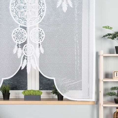 LEA Panel żakardowy gotowy, z motywem łapacza snów, 160x160cm, kolor biały 019411/PBL/001/160160/1 LEA Panel żakardowy gotowy, z motywem łapacza snów, 160x160cm, kolor biały 019411/PBL/001/160160/1