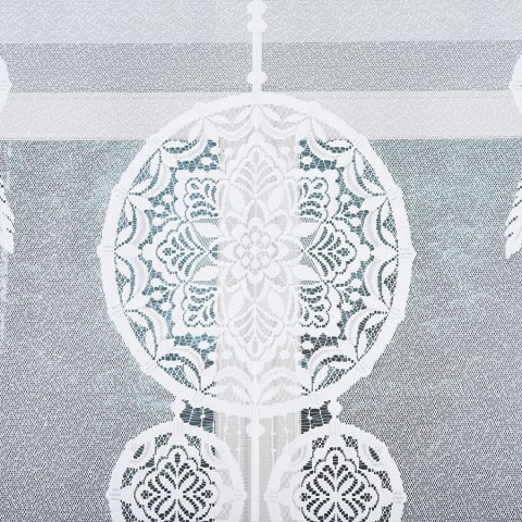 LEA Panel żakardowy gotowy, z motywem łapacza snów, 160x160cm, kolor biały 019411/PBL/001/160160/1 LEA Panel żakardowy gotowy, z motywem łapacza snów, 160x160cm, kolor biały 019411/PBL/001/160160/1