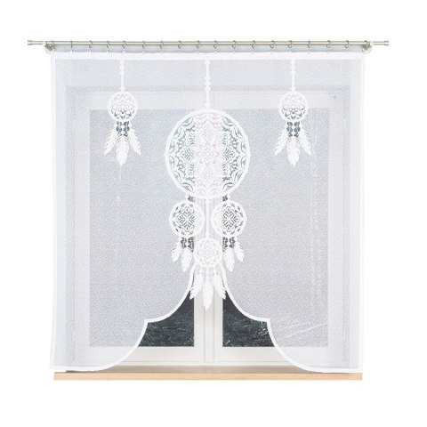 LEA Panel żakardowy gotowy, z motywem łapacza snów, 160x160cm, kolor biały 019411/PBL/001/160160/1 LEA Panel żakardowy gotowy, z motywem łapacza snów, 160x160cm, kolor biały 019411/PBL/001/160160/1