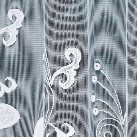TEODORA Firanka żakardowa gotowa, 160x310cm, kolor biały 005099/FBL/001/310160/1 TEODORA Firanka żakardowa gotowa, 160x310cm, kolor biały 005099/FBL/001/310160/1