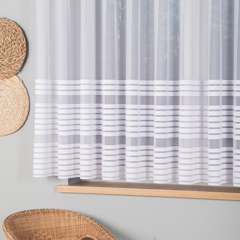TOLA Firanka żakardowa gotowa, 160x400cm, kolor biały 000281/FBP/001/400160/1 TOLA Firanka żakardowa gotowa, 160x400cm, kolor biały 000281/FBP/001/400160/1