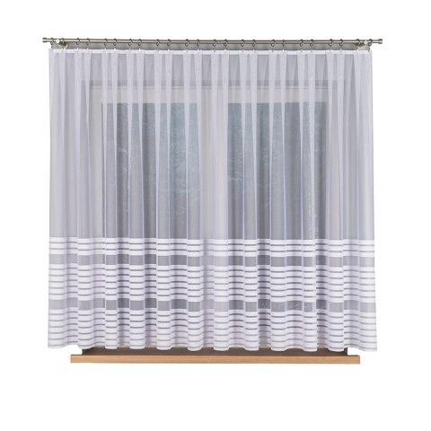 TOLA Firanka żakardowa gotowa, 160x400cm, kolor biały 000281/FBP/001/400160/1 TOLA Firanka żakardowa gotowa, 160x400cm, kolor biały 000281/FBP/001/400160/1
