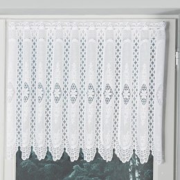 Zazdrostka żakardowa panelowa, wys. 60cm, kolor biały 107806/000/001/000060/1