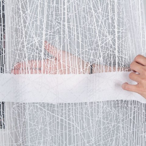 WIKTORIA Firanka żakardowa gotowa na prosto, 160x310cm, kolor biały 018352/FBP/001/310160/1 WIKTORIA Firanka żakardowa gotowa na prosto, 160x310cm, kolor biały 018352/FBP/001/310160/1