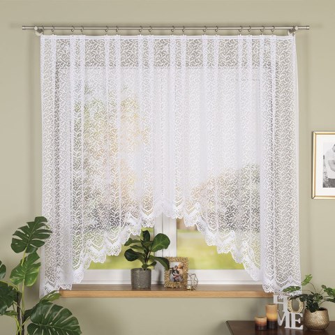 BOGUMIŁA Firanka żakardowa gotowa, 160x300cm, kolor biały 004542/FBL/001/300160/1 BOGUMIŁA Firanka żakardowa gotowa, 160x300cm, kolor biały 004542/FBL/001/300160/1