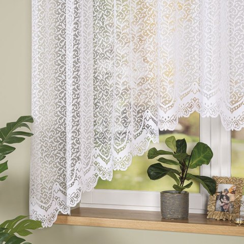 BOGUMIŁA Firanka żakardowa gotowa, 160x300cm, kolor biały 004542/FBL/001/300160/1 BOGUMIŁA Firanka żakardowa gotowa, 160x300cm, kolor biały 004542/FBL/001/300160/1