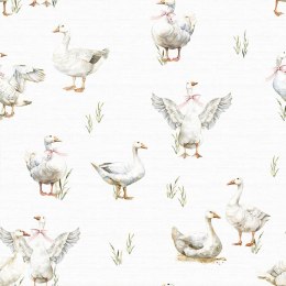 GĘSI Tkanina dekoracyjna typu MILAS, szer. 165cm, kolor 005 jasno szary D00299/MIL/005/165000/1