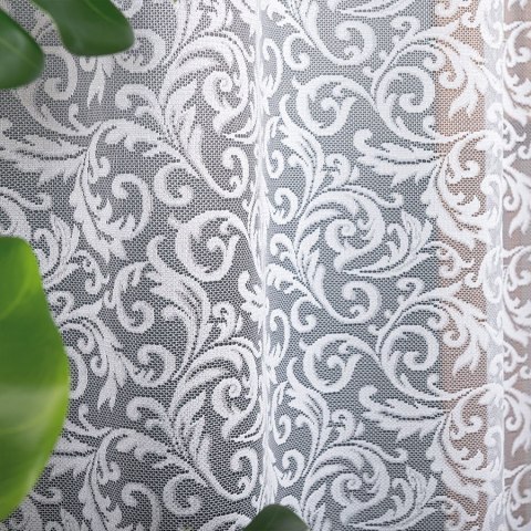 KATARZYNA Firanka żakardowa gotowa, 230x140cm, kolor biały 022701/FBP/001/140230/1 KATARZYNA Firanka żakardowa gotowa, 230x140cm, kolor biały 022701/FBP/001/140230/1